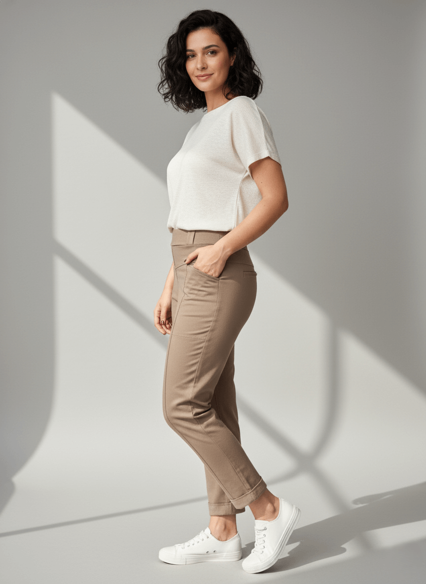 Calça Renata - Moletinho Jeans