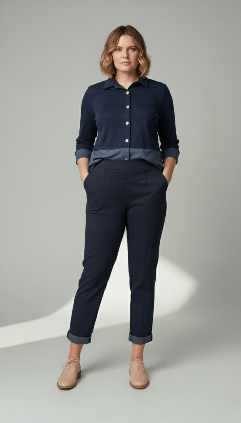 Calça Renata - Moletinho Jeans