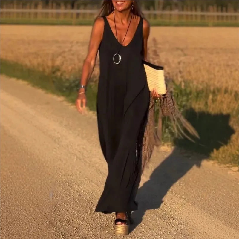 Vestido Parisienne – Estilo Chic e Contemporâneo da Moda Europeia (Leve e Soltinho)