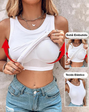 Regata com Sutiã Embutido - [Compre 1 Leve 3] + Brinde Exclusivo!